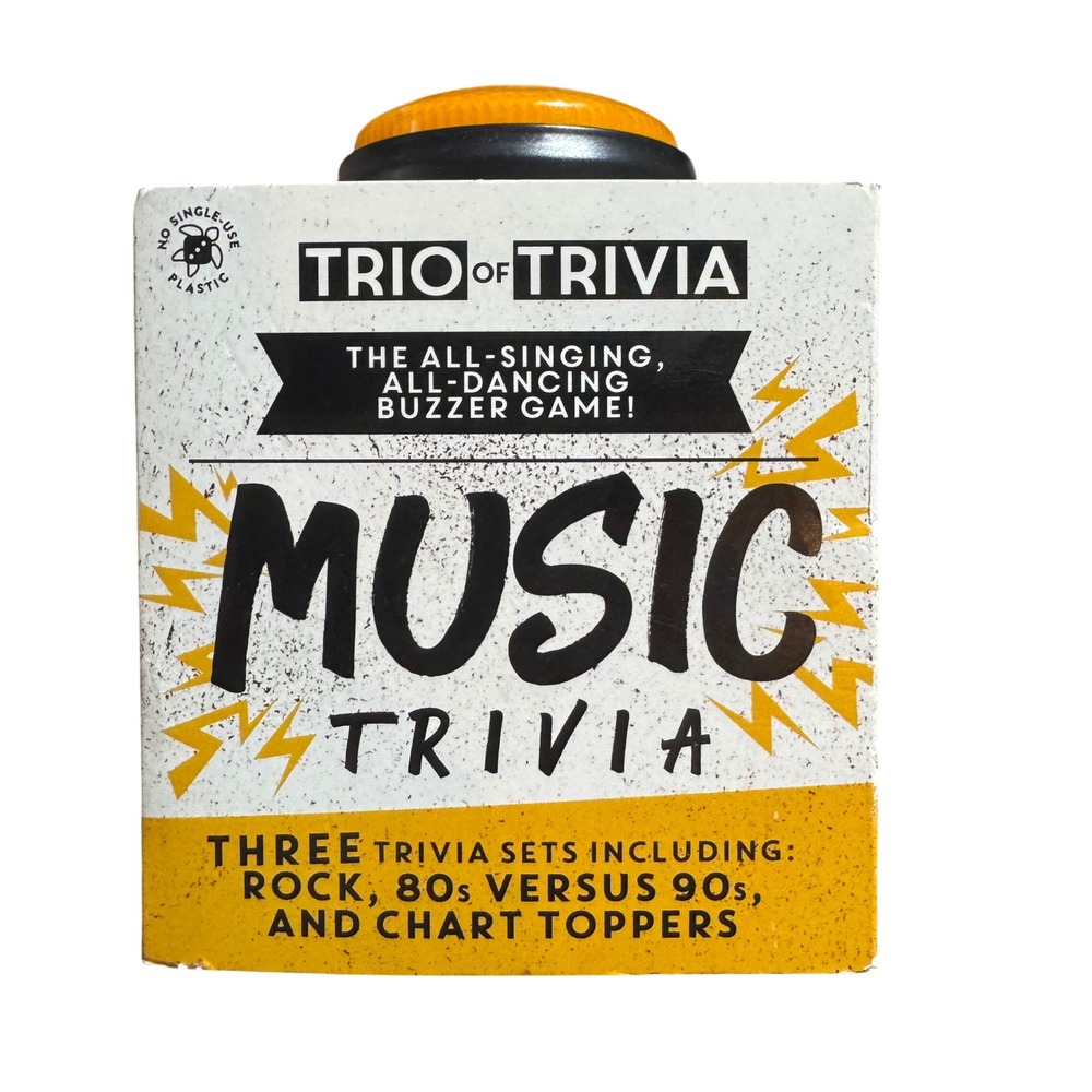 Professor Puzzle Trio Of Trivia Music Buzzer Game 240 Questions NEW